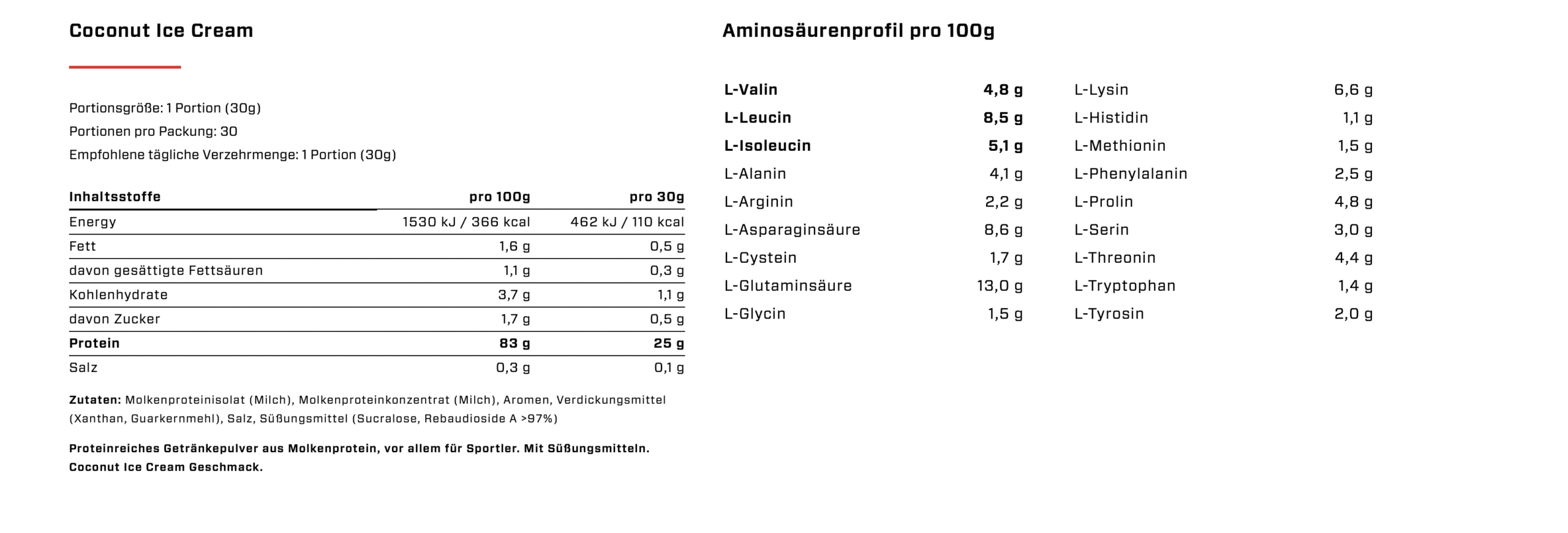 Vast Pro Whey 900g – Bild 12