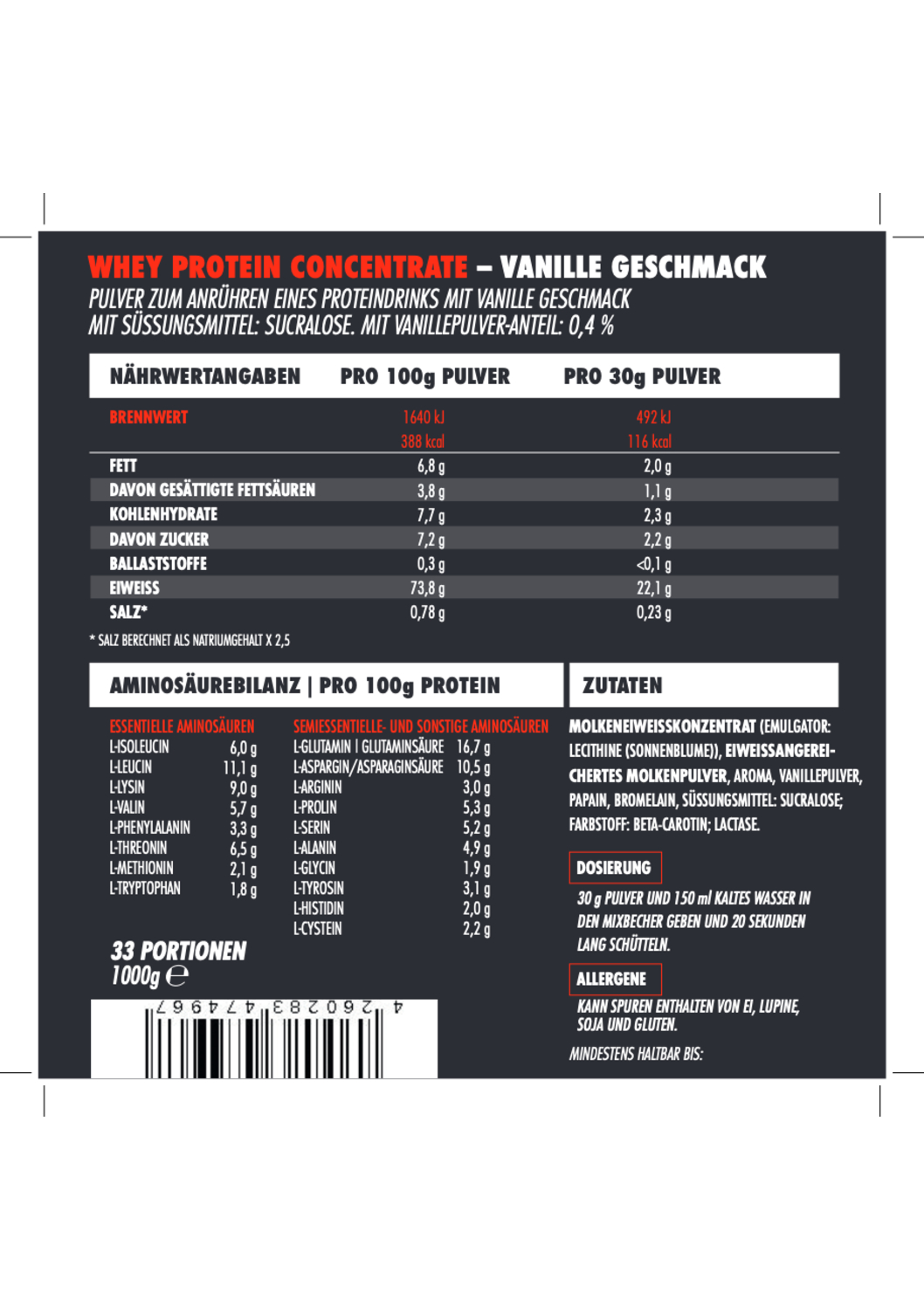 Big Zone Battle Whey 1000g – Bild 14