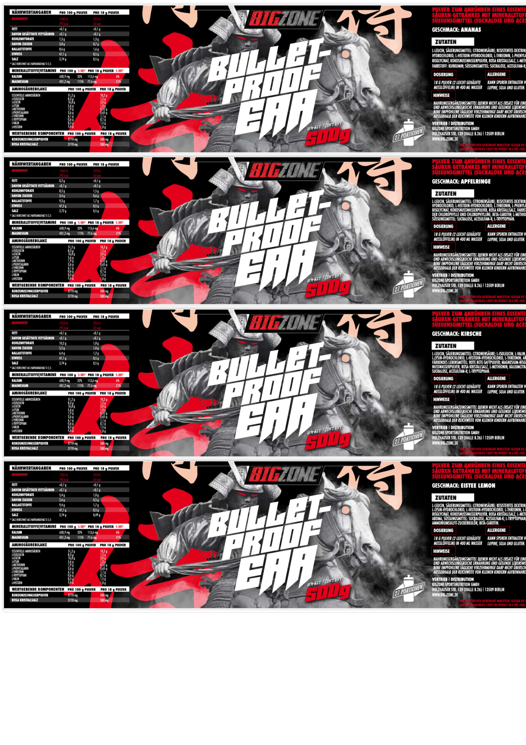 Big Zone Bulletproof EAAs (500g) – Bild 2