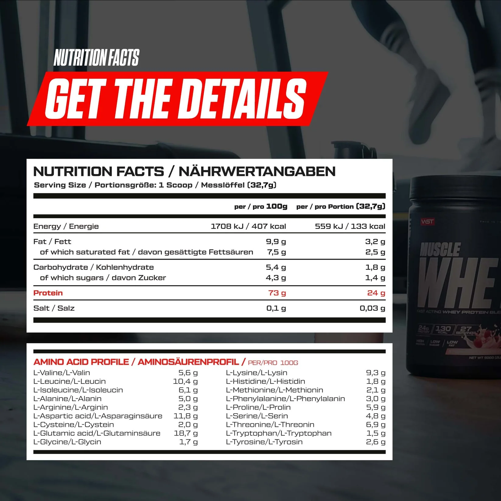 Vast Muscle Whey 900g – Bild 6