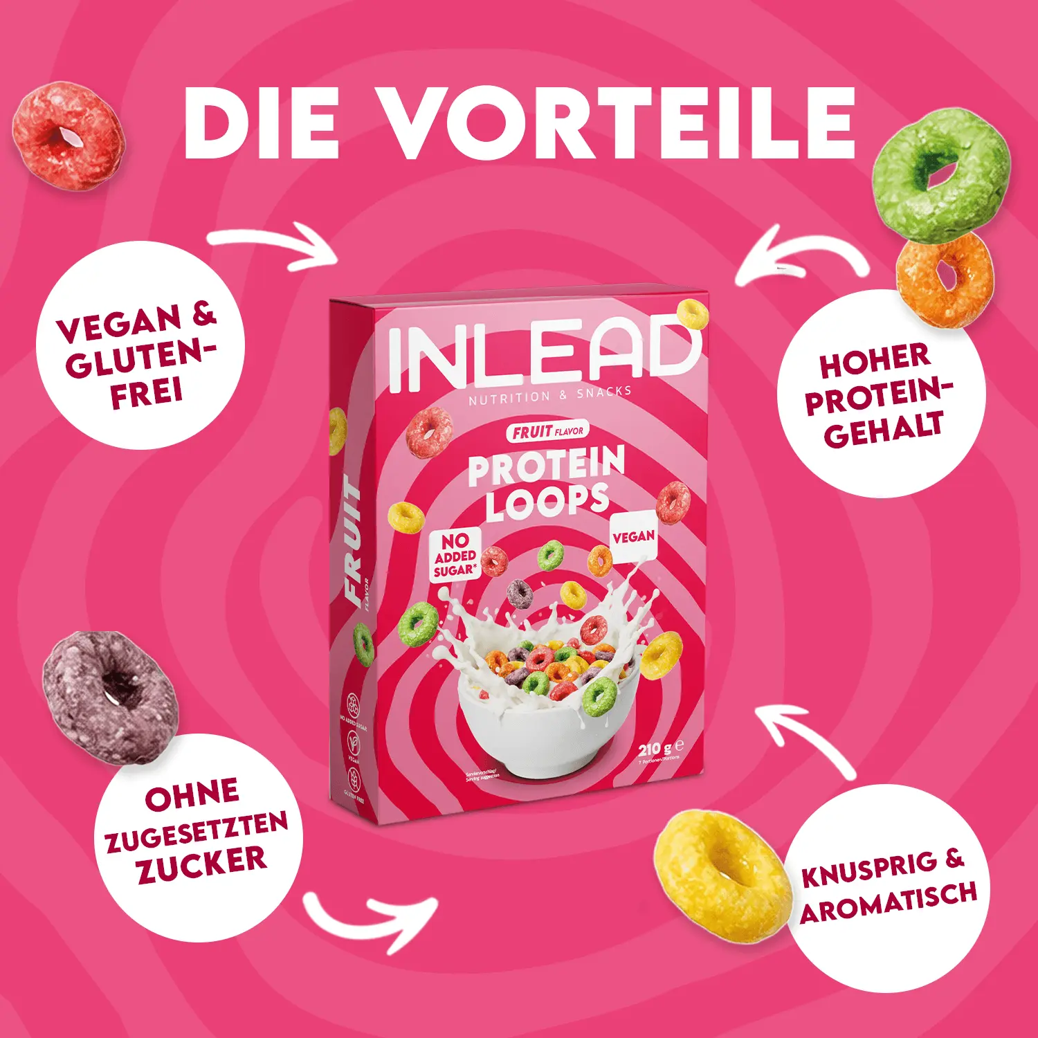 Inlead Protein Loops 210g – Bild 3